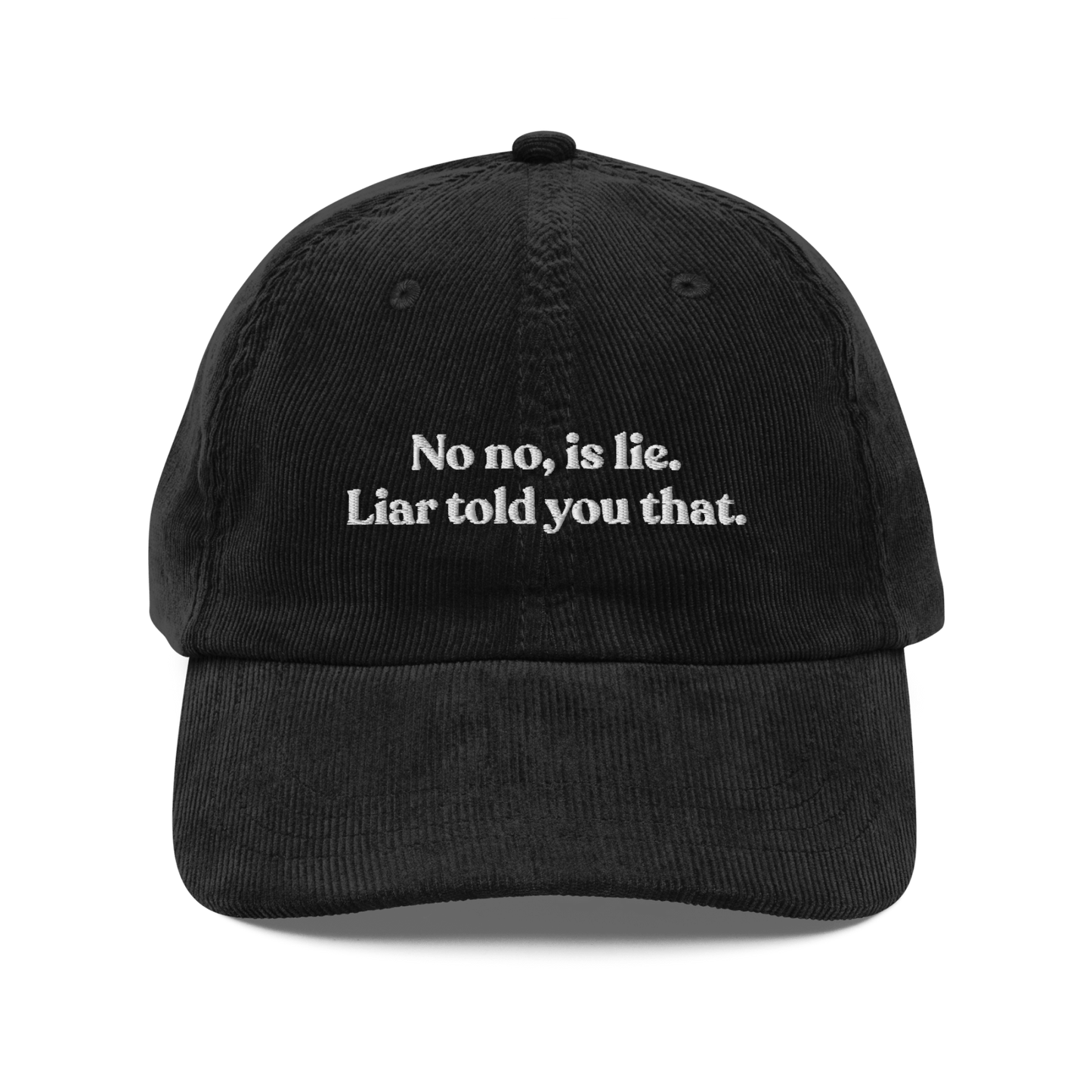 No No, Is Lie. Liar Told You That Embroidered Hat | Heated Rivalry - Polychrome Goods