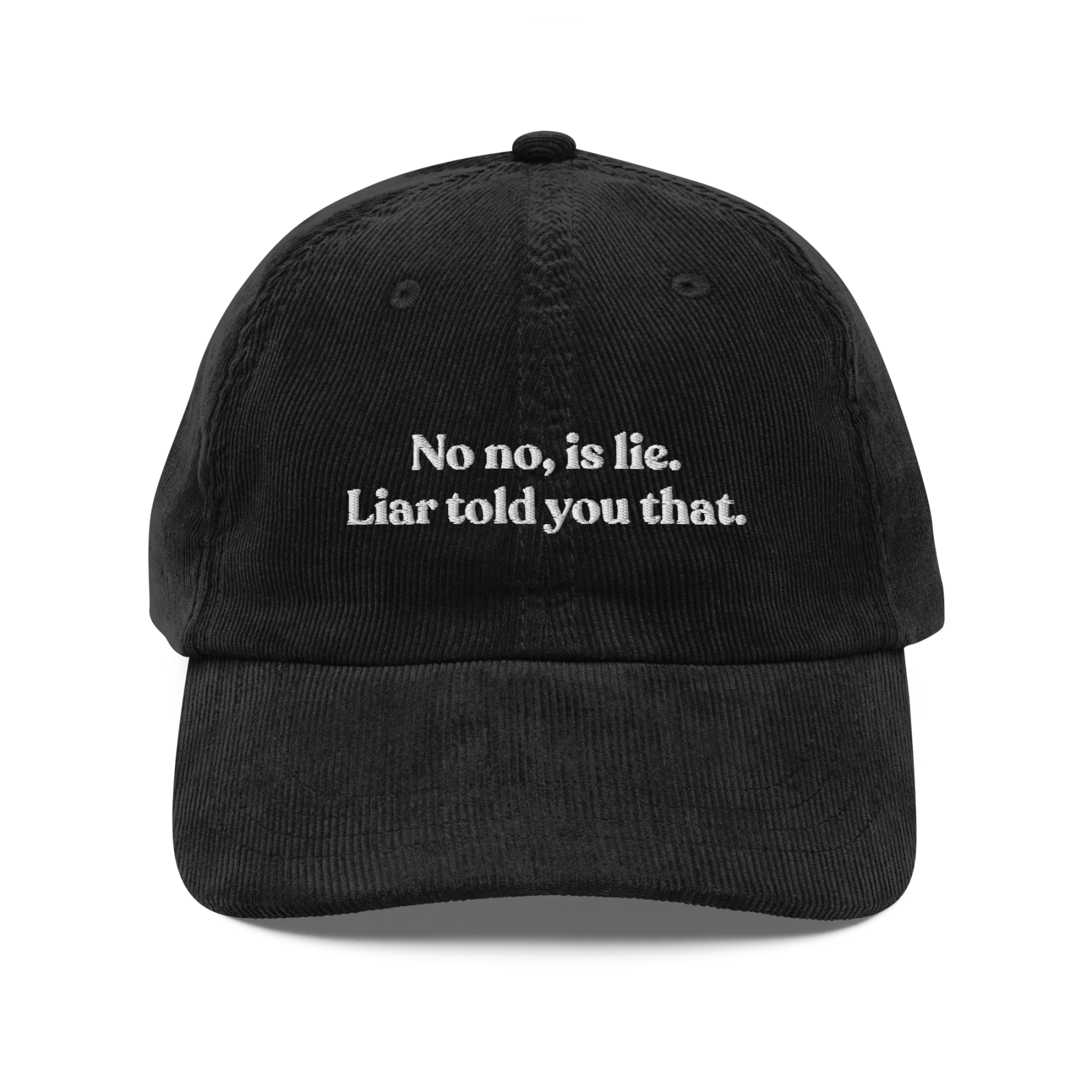 No No, Is Lie. Liar Told You That Embroidered Hat | Heated Rivalry - Polychrome Goods