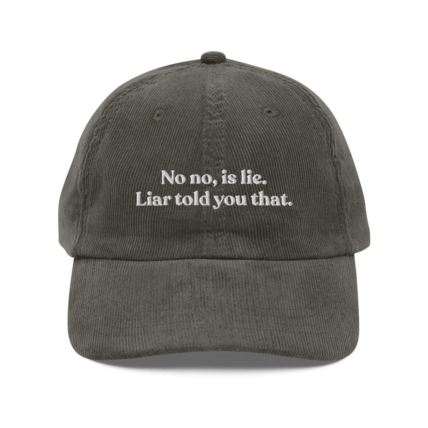 No No, Is Lie. Liar Told You That Embroidered Hat | Heated Rivalry - Polychrome Goods