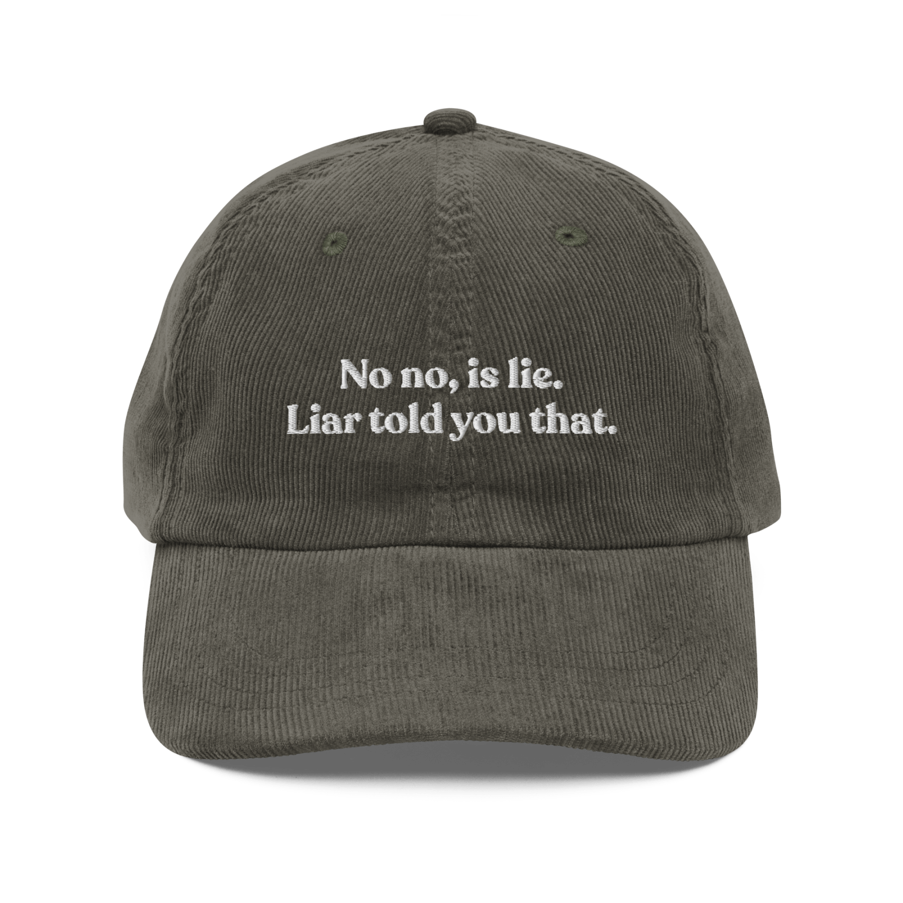 No No, Is Lie. Liar Told You That Embroidered Hat | Heated Rivalry - Polychrome Goods