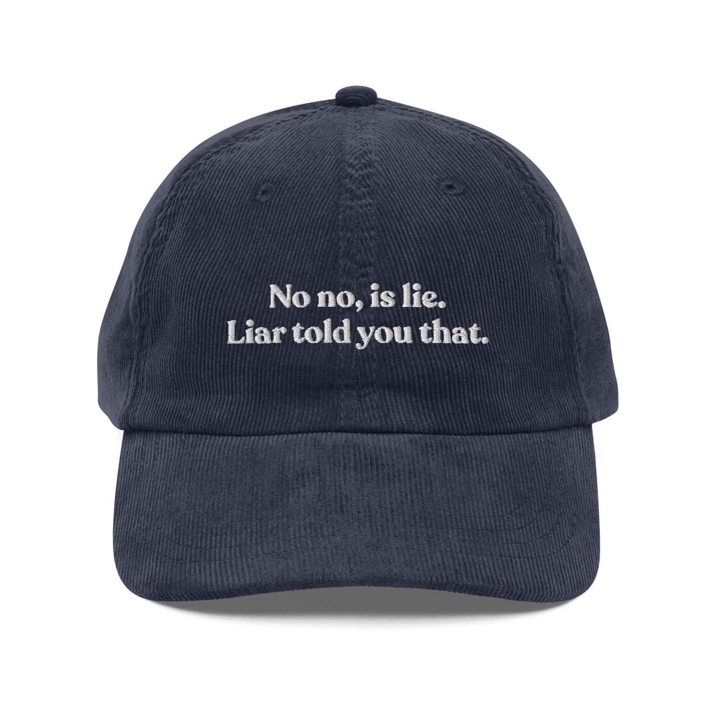 No No, Is Lie. Liar Told You That Embroidered Hat | Heated Rivalry - Polychrome Goods