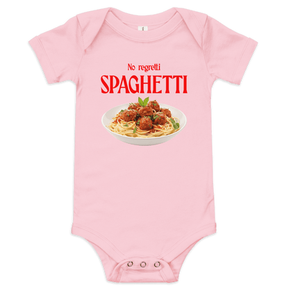 No Regretti Spaghetti Baby Onesie - Polychrome Goods 🍊