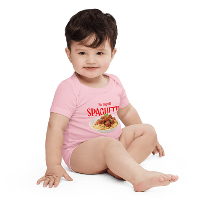 No Regretti Spaghetti Baby Onesie - Polychrome Goods 🍊