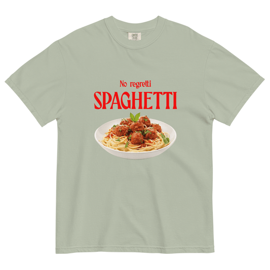 No Regretti Spaghetti Shirt - Polychrome Goods 🍊