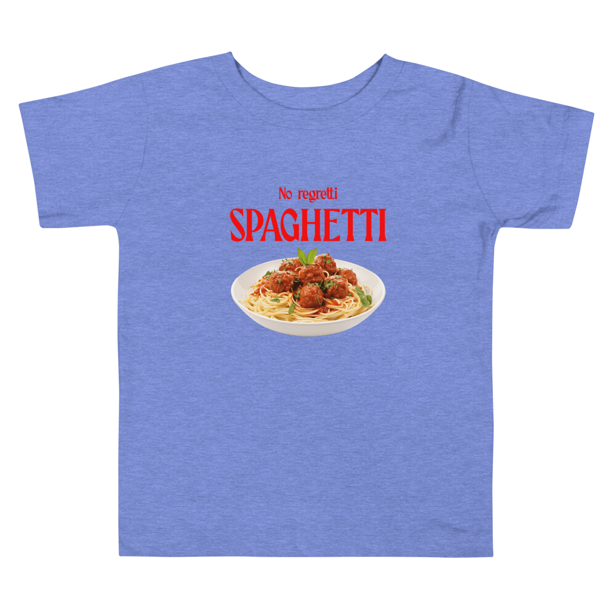 No Regretti Spaghetti Toddler Short Sleeve Tee - Polychrome Goods 🍊