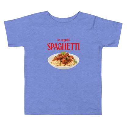 No Regretti Spaghetti Toddler Short Sleeve Tee - Polychrome Goods 🍊