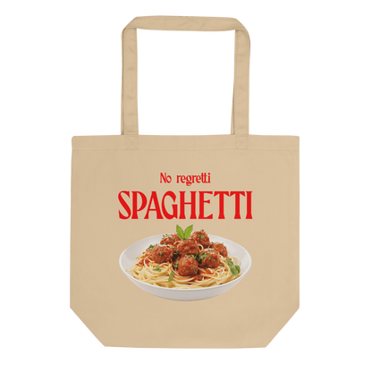 No Regretti Spaghetti Tote Bag - Polychrome Goods 🍊