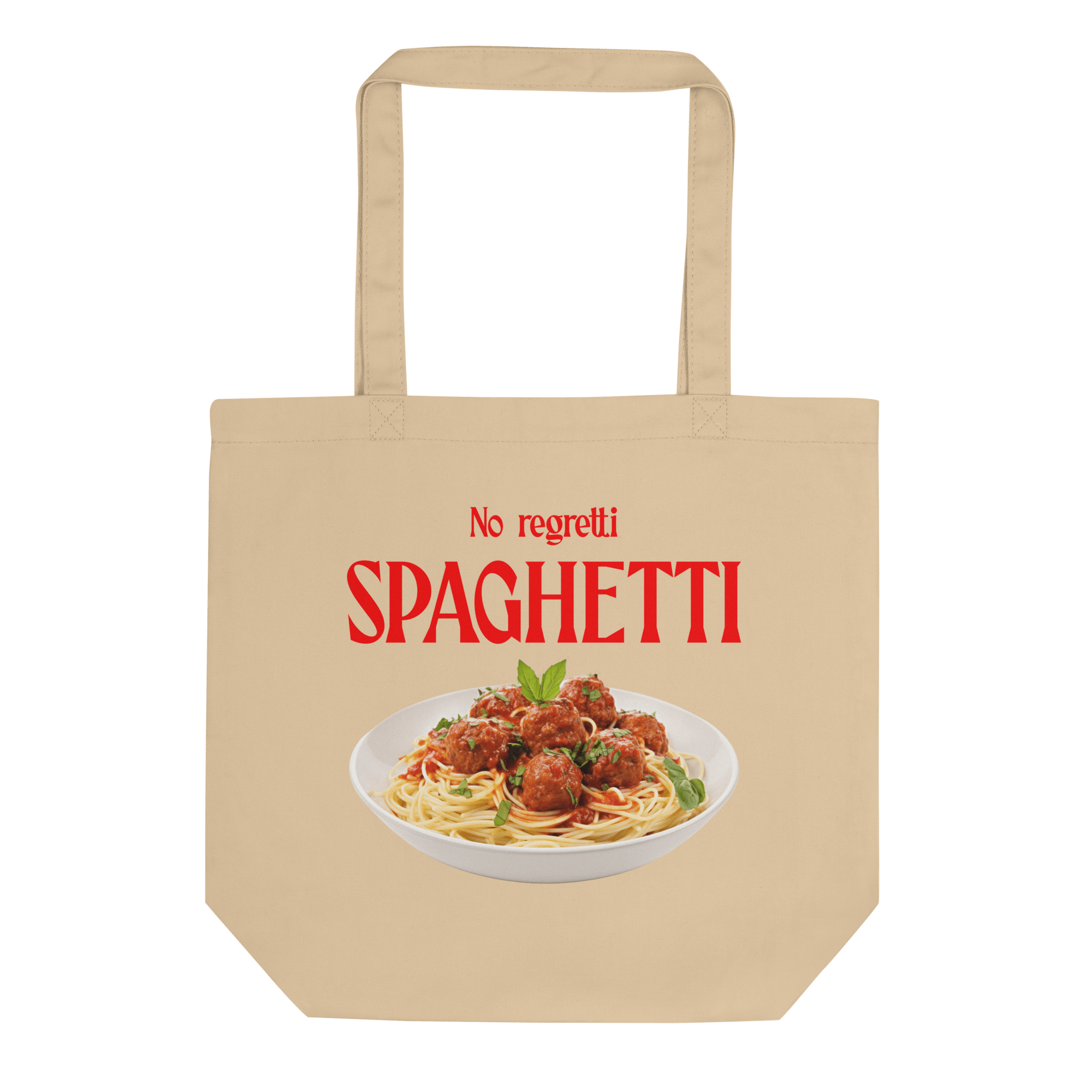 No Regretti Spaghetti Tote Bag - Polychrome Goods 🍊
