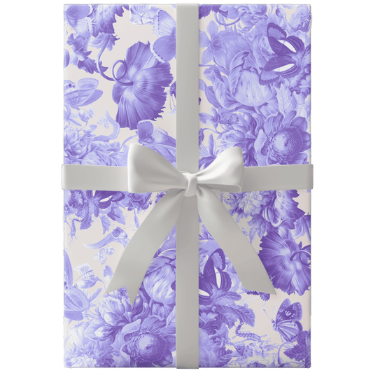 Nocturne Lilac Butterfly Wrapping Paper - Polychrome Goods
