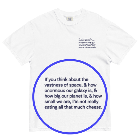 "Not that much cheese" Embroidered Shirt - Polychrome Goods 🍊