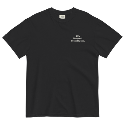 OK. Not Good. Probably Bad. Embroidered T-Shirt - Polychrome Goods