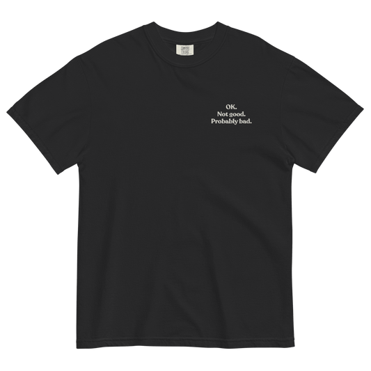 OK. Not Good. Probably Bad. Embroidered T-Shirt - Polychrome Goods