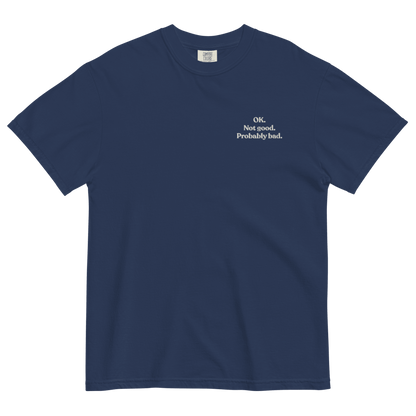 OK. Not Good. Probably Bad. Embroidered T-Shirt - Polychrome Goods