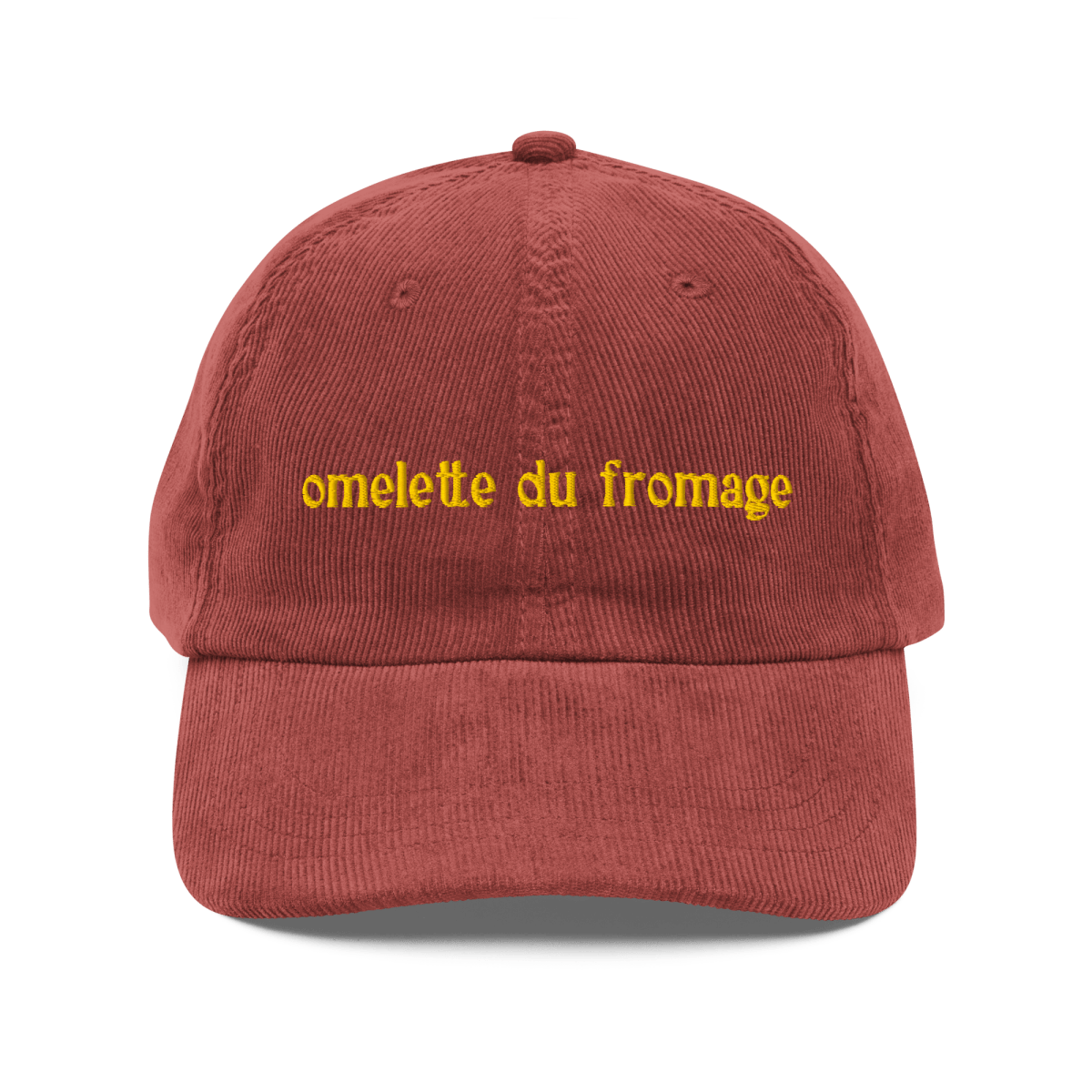 Omelette du Fromage Embroidered Hat - Polychrome Goods 🍊