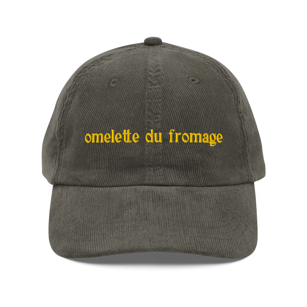 Omelette du Fromage Embroidered Hat - Polychrome Goods 🍊