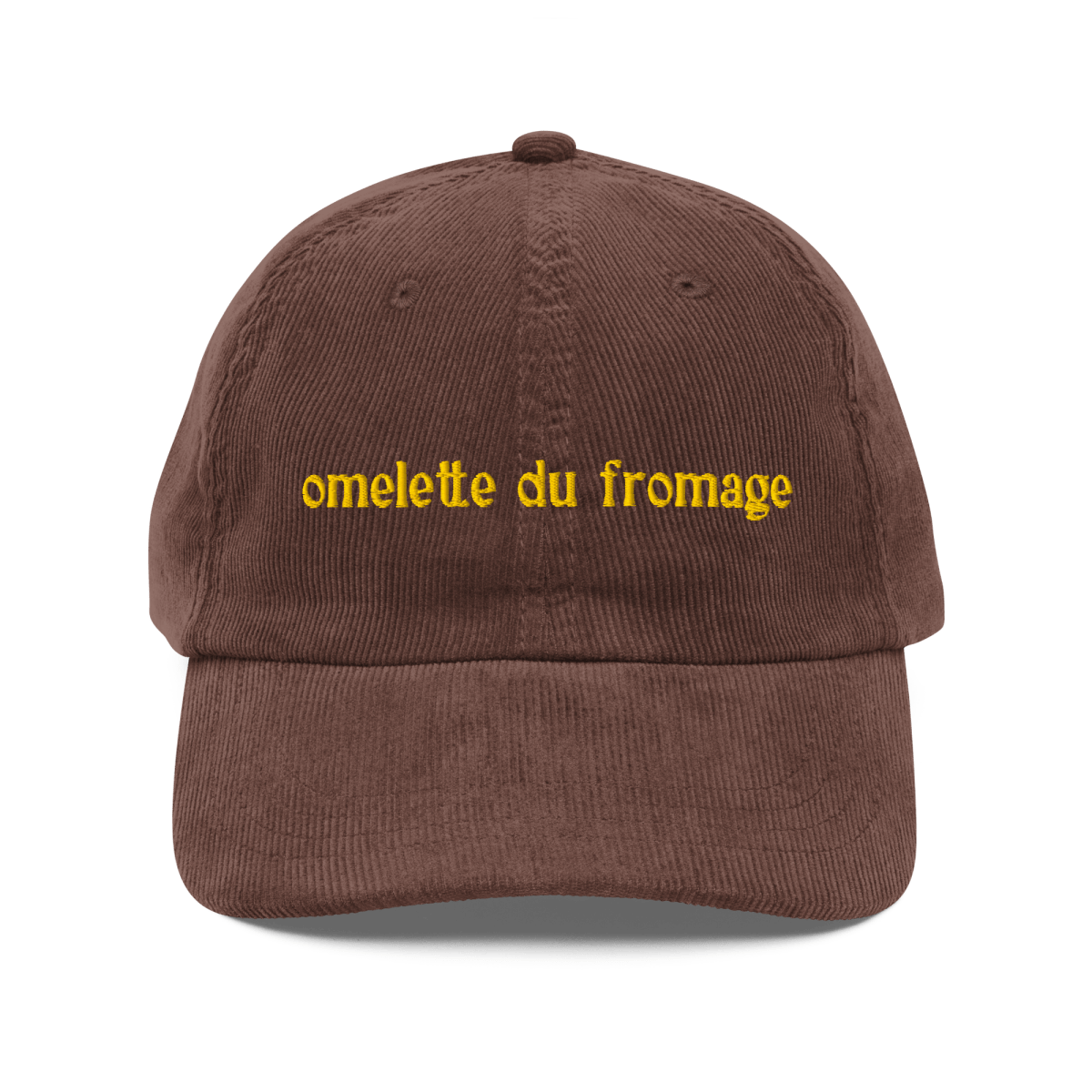 Omelette du Fromage Embroidered Hat - Polychrome Goods 🍊