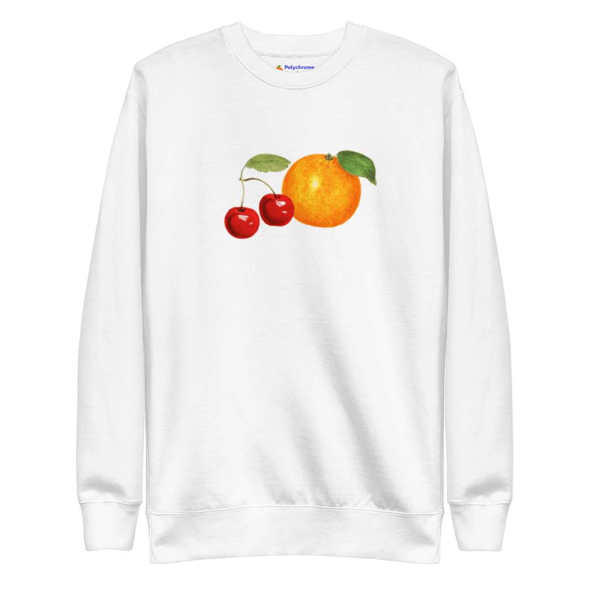 Orange Cherry Fruit Sweatshirt - Polychrome Goods 🍊