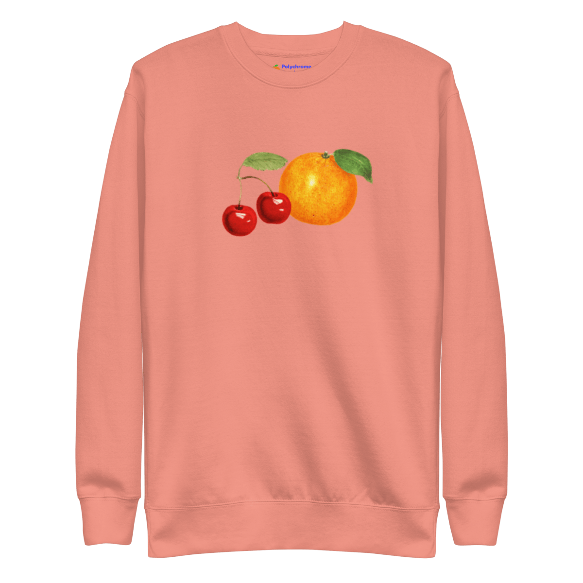 Orange Cherry Fruit Sweatshirt - Polychrome Goods 🍊