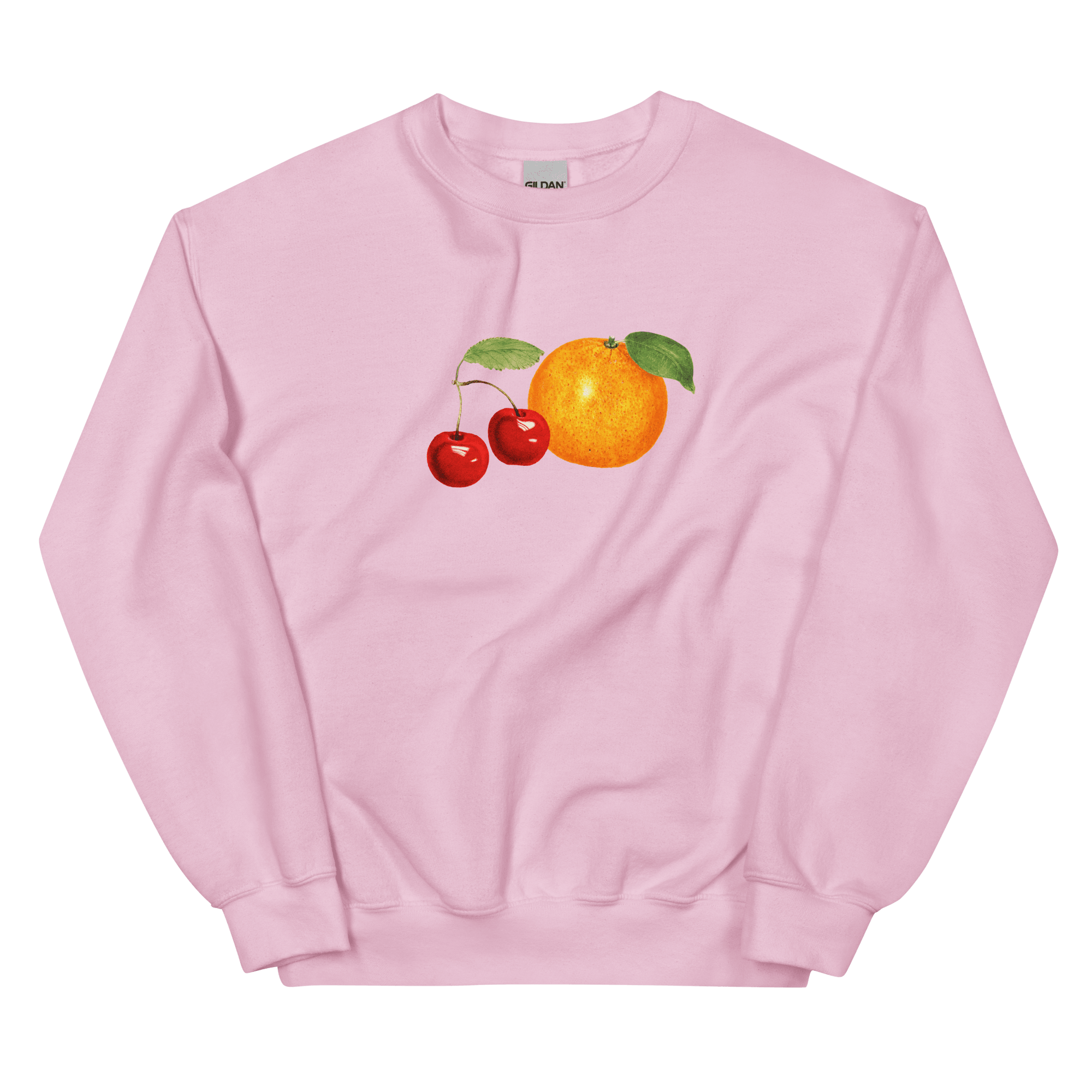 Orange Cherry Fruit Sweatshirt - Polychrome Goods 🍊