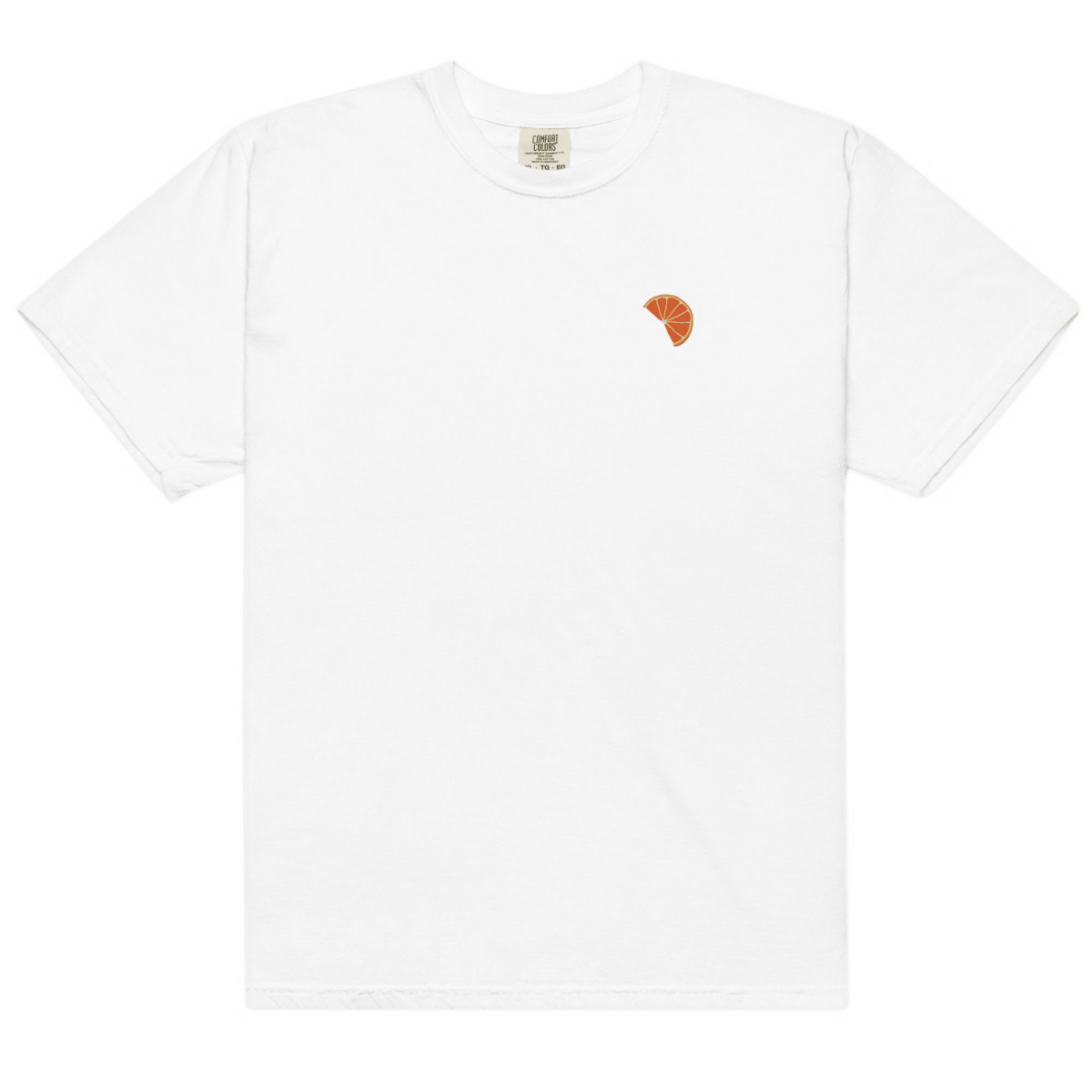 Orange Slice Embroidered T-shirt - Polychrome Goods 🍊