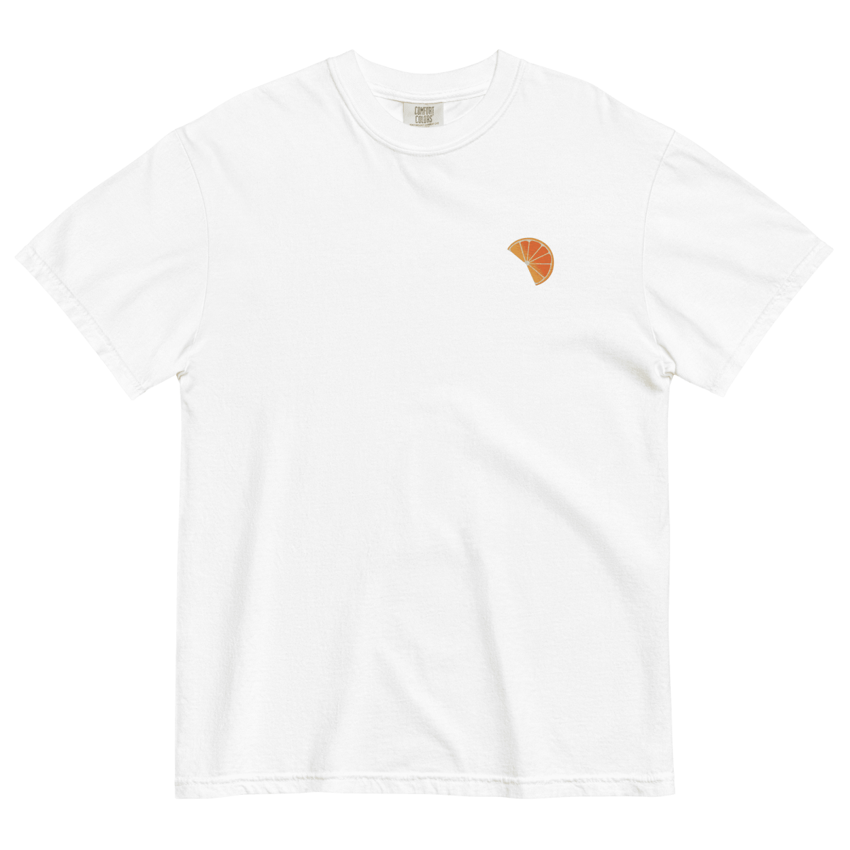 Orange Slice Embroidered T-shirt - Polychrome Goods 🍊