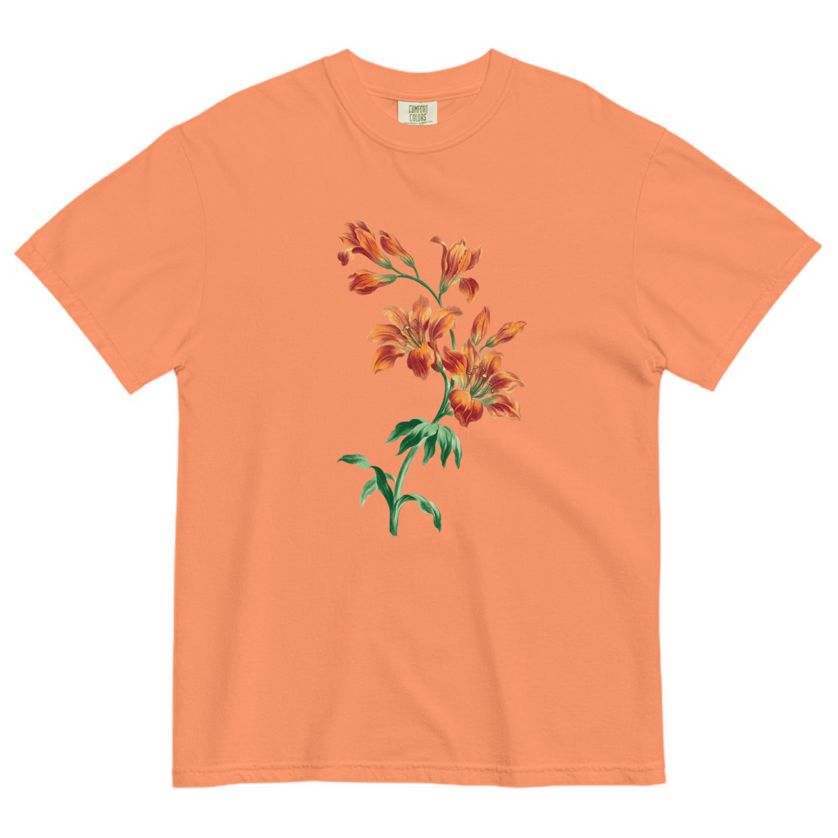 Orange Tiger Lily Flower Shirt - Polychrome Goods 🍊