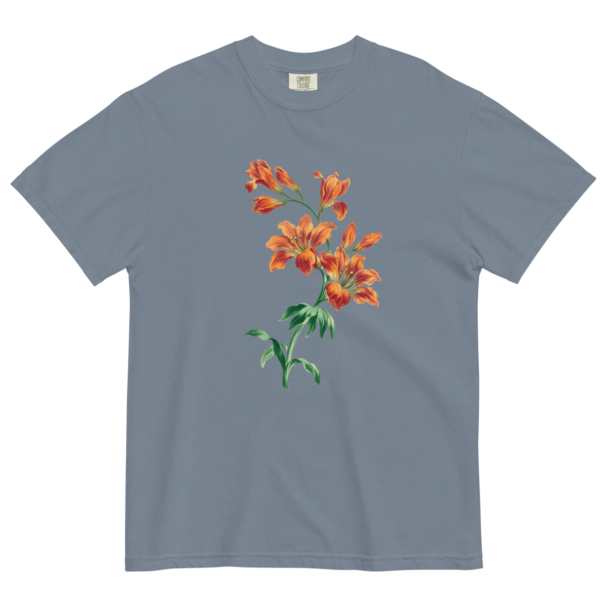 Orange Tiger Lily Flower Shirt - Polychrome Goods 🍊