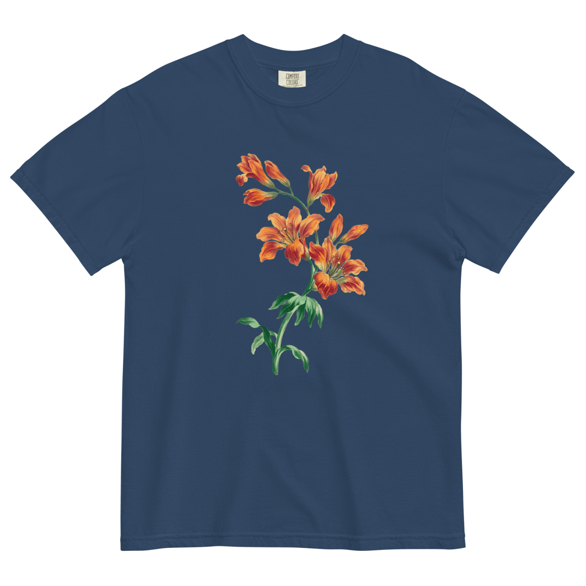 Orange Tiger Lily Flower Shirt - Polychrome Goods 🍊