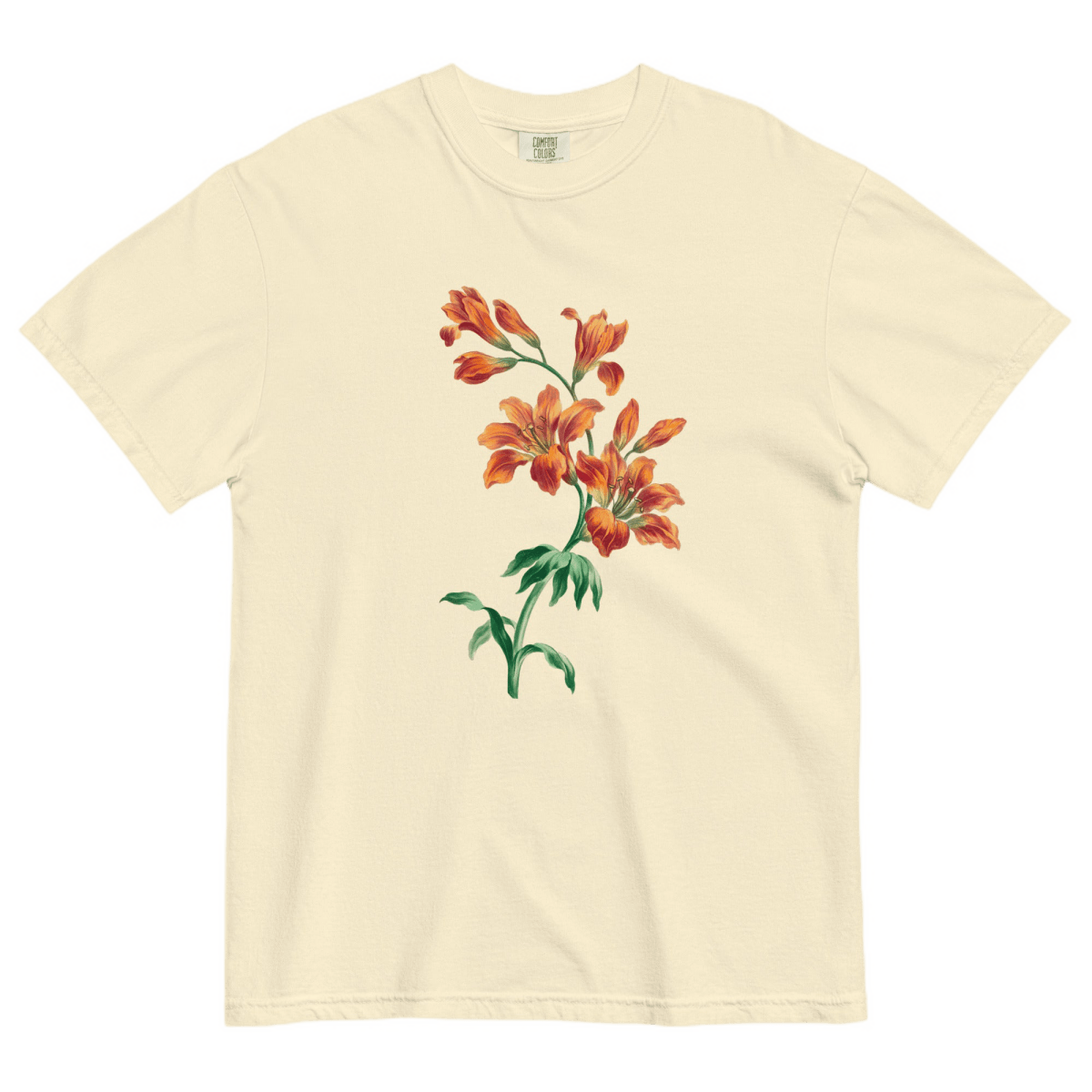 Orange Tiger Lily Flower Shirt - Polychrome Goods 🍊