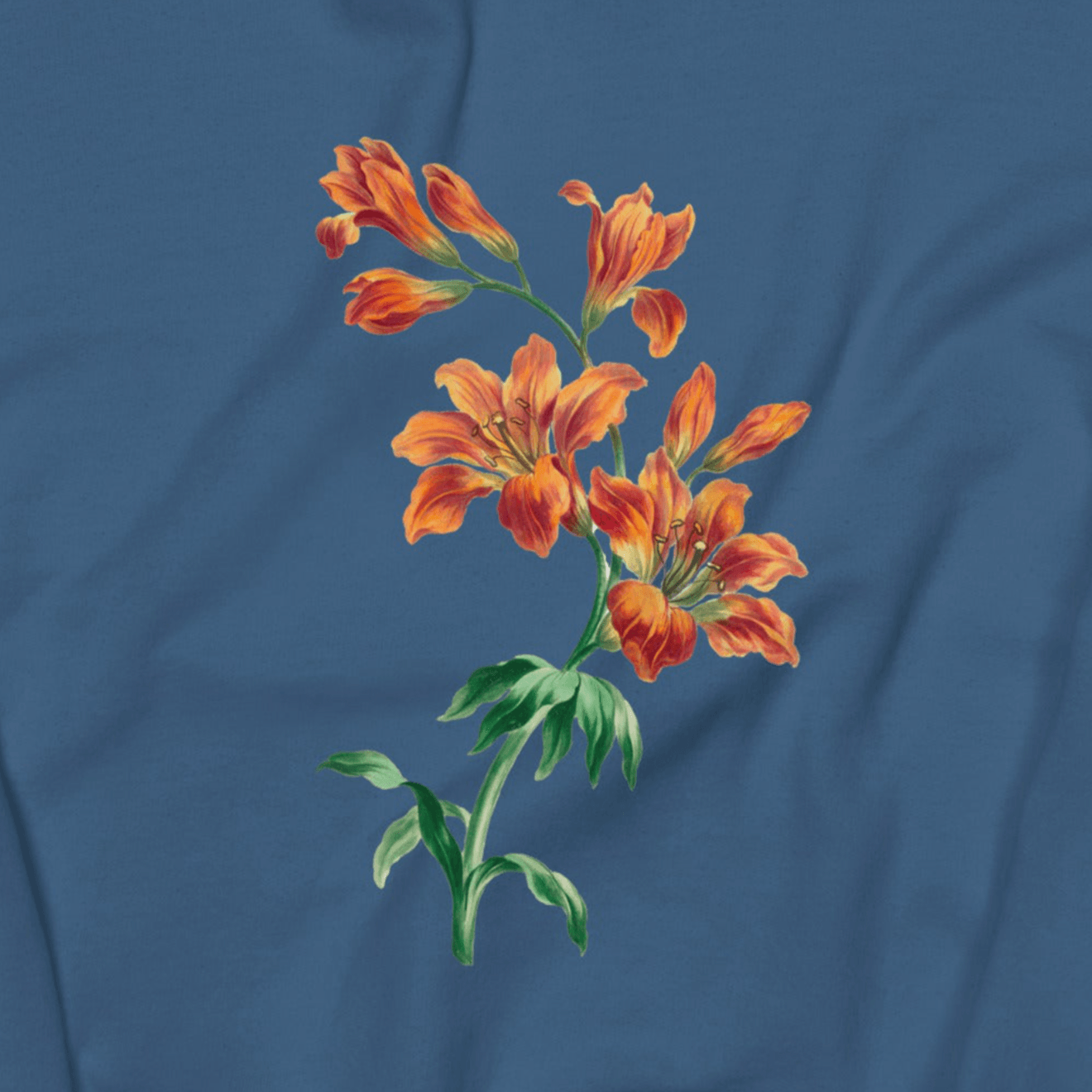 Orange Tiger Lily Flower Sweatshirt (Unisex) Polychrome Goods