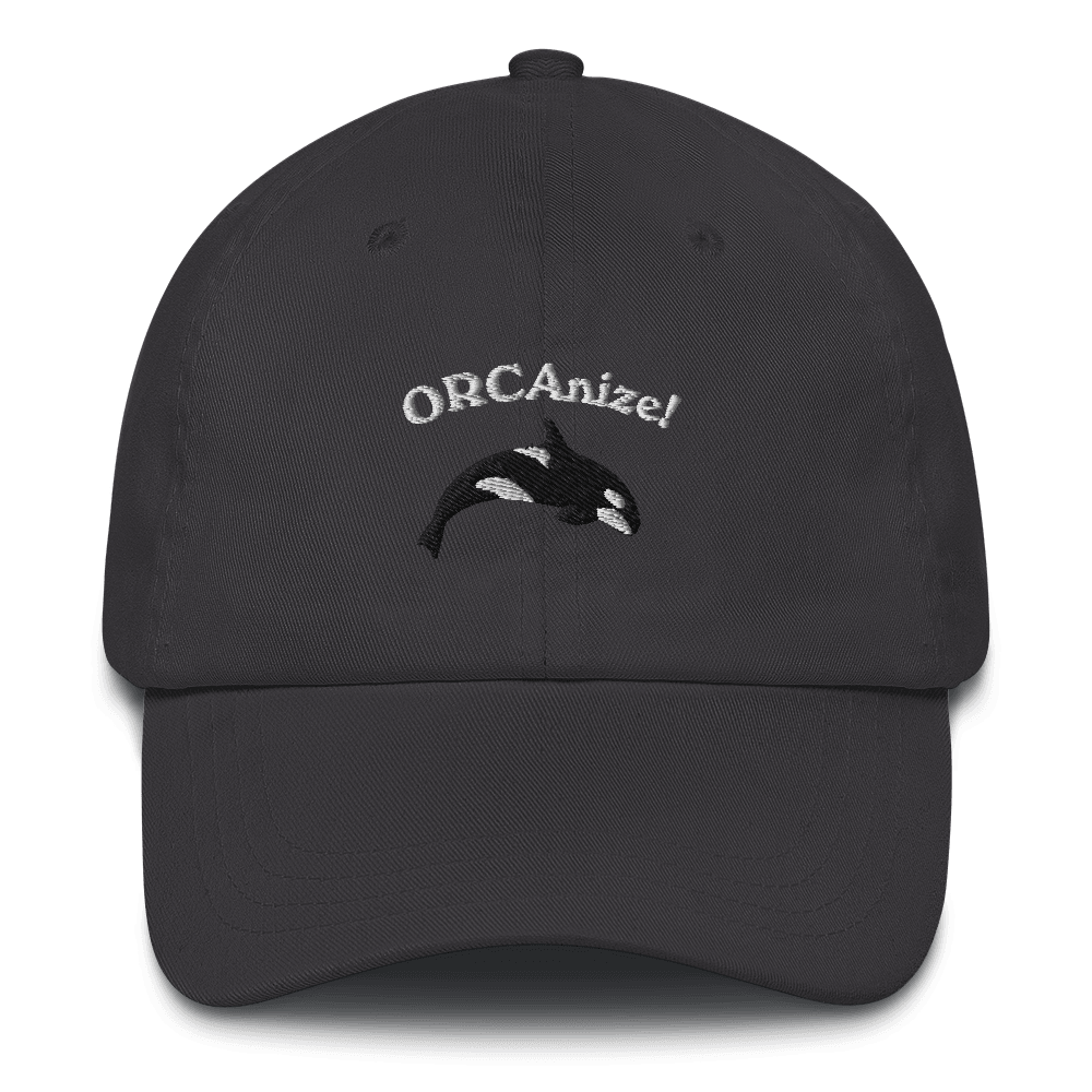 ORCAnize! Orca Embroidered Dad Hat - Polychrome Goods 🍊