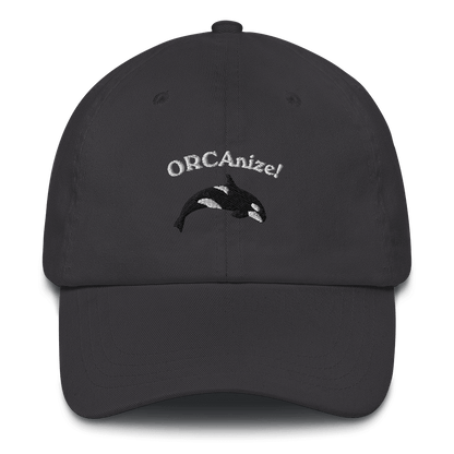 ORCAnize! Orca Embroidered Dad Hat - Polychrome Goods 🍊