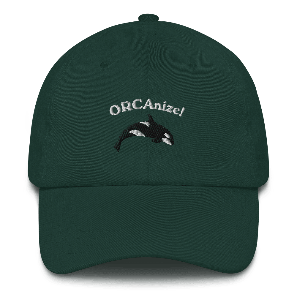 ORCAnize! Orca Embroidered Dad Hat - Polychrome Goods 🍊