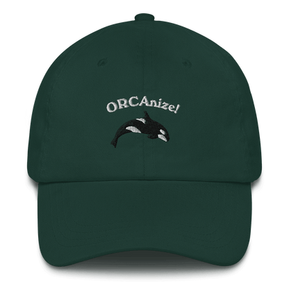 ORCAnize! Orca Embroidered Dad Hat - Polychrome Goods 🍊