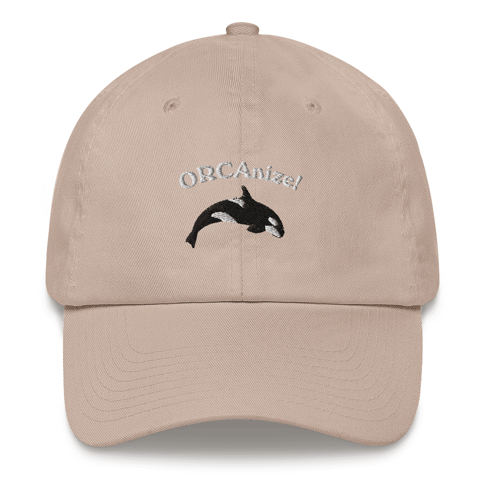 ORCAnize! Orca Embroidered Dad Hat - Polychrome Goods 🍊