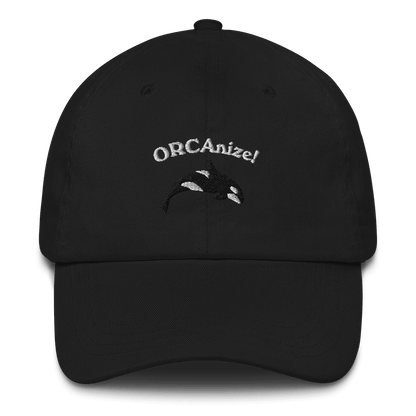 ORCAnize! Orca Embroidered Dad Hat - Polychrome Goods 🍊