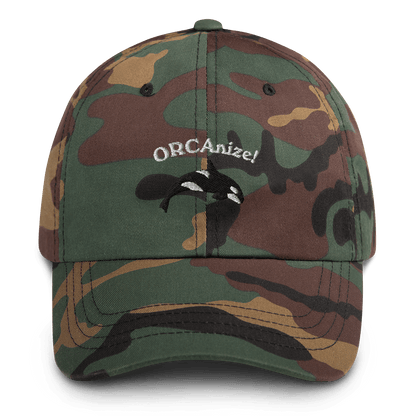 ORCAnize! Orca Embroidered Dad Hat - Polychrome Goods 🍊