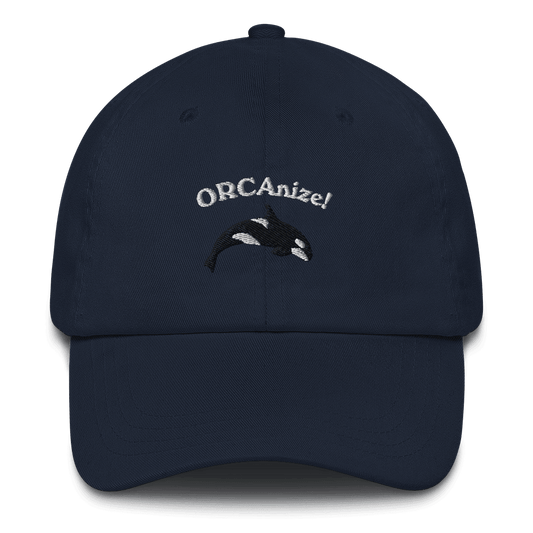 ORCAnize! Orca Embroidered Dad Hat - Polychrome Goods 🍊