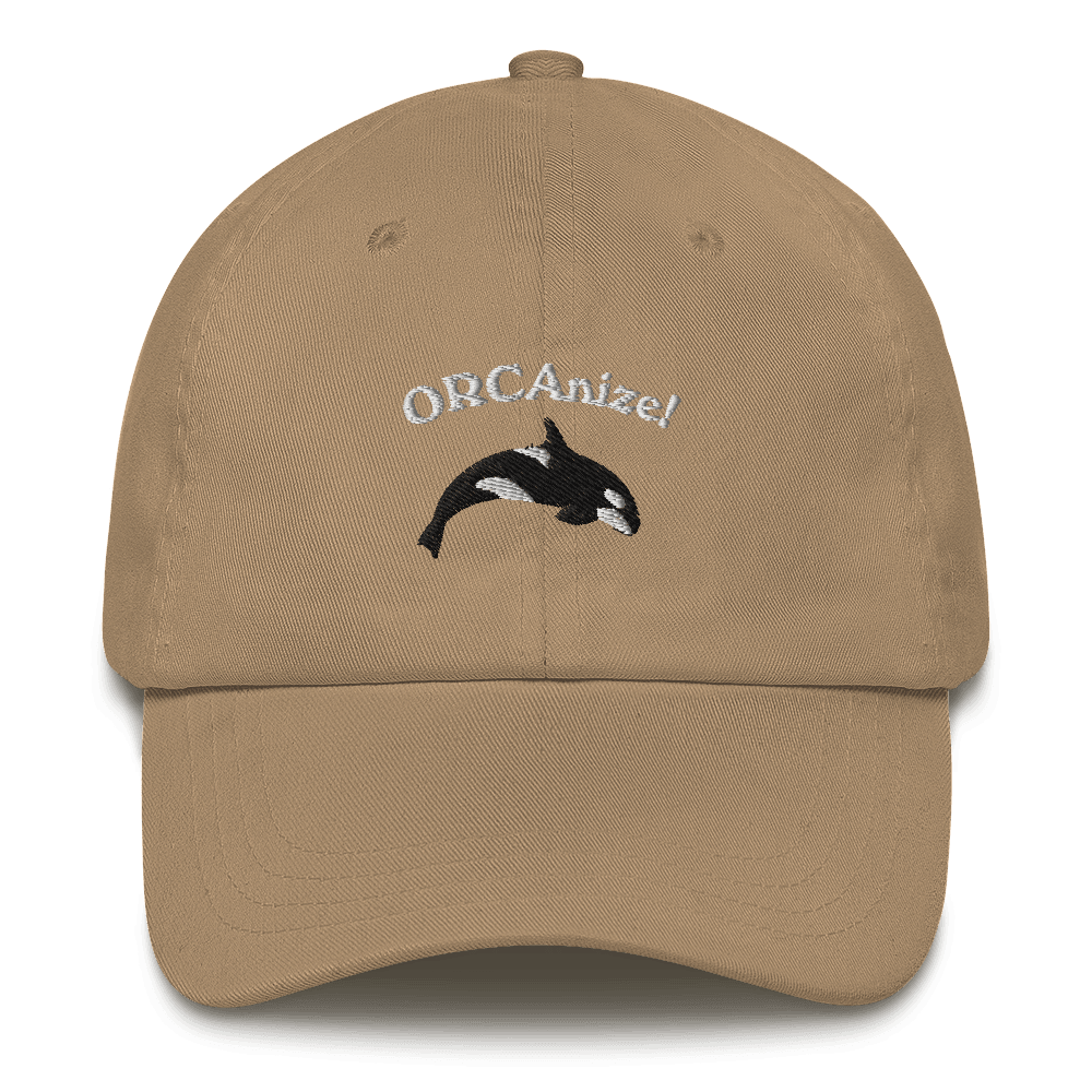 ORCAnize! Orca Embroidered Dad Hat - Polychrome Goods 🍊