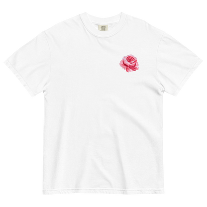 Rose Flower Embroidered Shirt