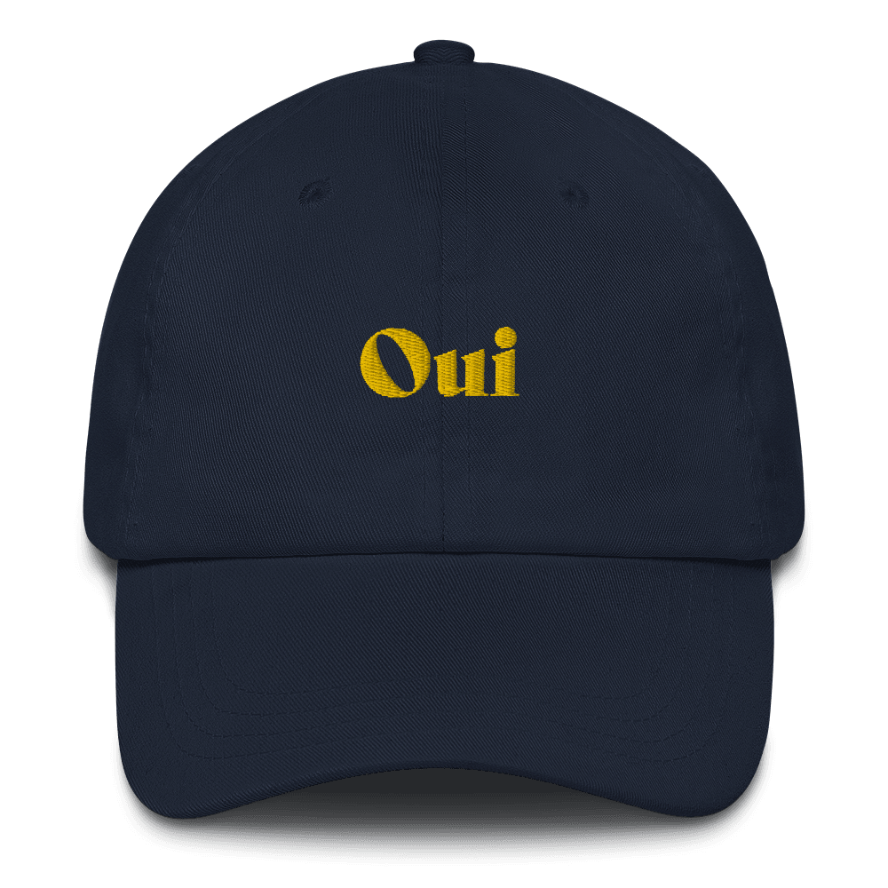 Oui Embroidered Dad Hat - Polychrome Goods 🍊