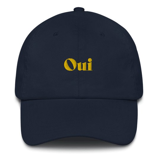 Oui Embroidered Dad Hat - Polychrome Goods 🍊