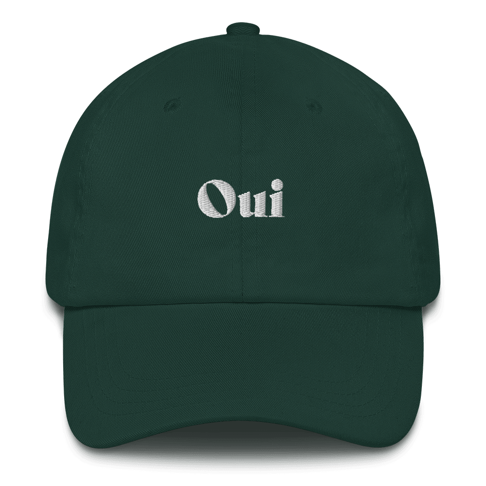 Oui Embroidered Dad Hat - Polychrome Goods 🍊