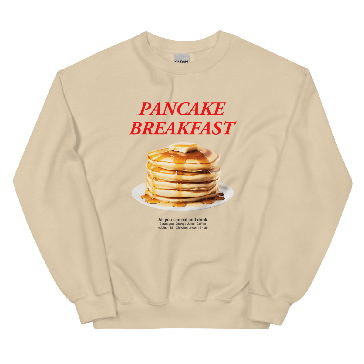 Pancake Breakfast Sweatshirt - Polychrome Goods 🍊