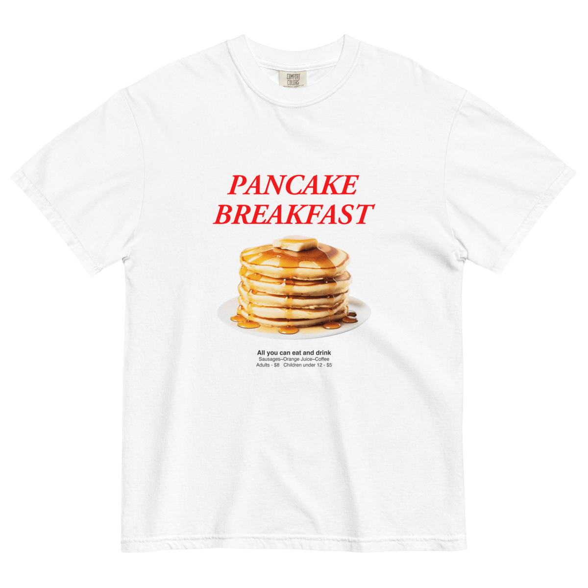 Pancake Breakfast T-Shirt - Polychrome Goods 🍊