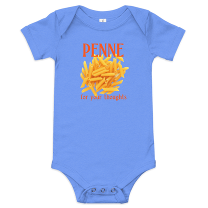 Penne For Your Thoughts Baby Onesie - Polychrome Goods 🍊