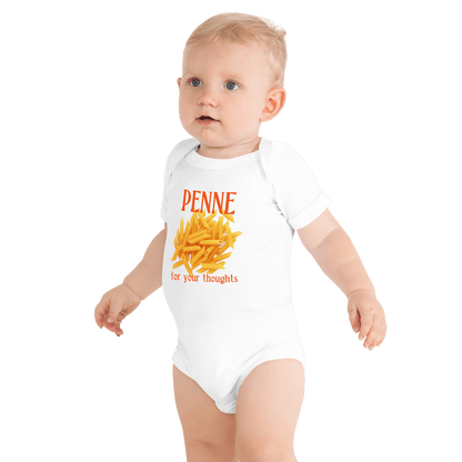 Penne For Your Thoughts Baby Onesie - Polychrome Goods 🍊