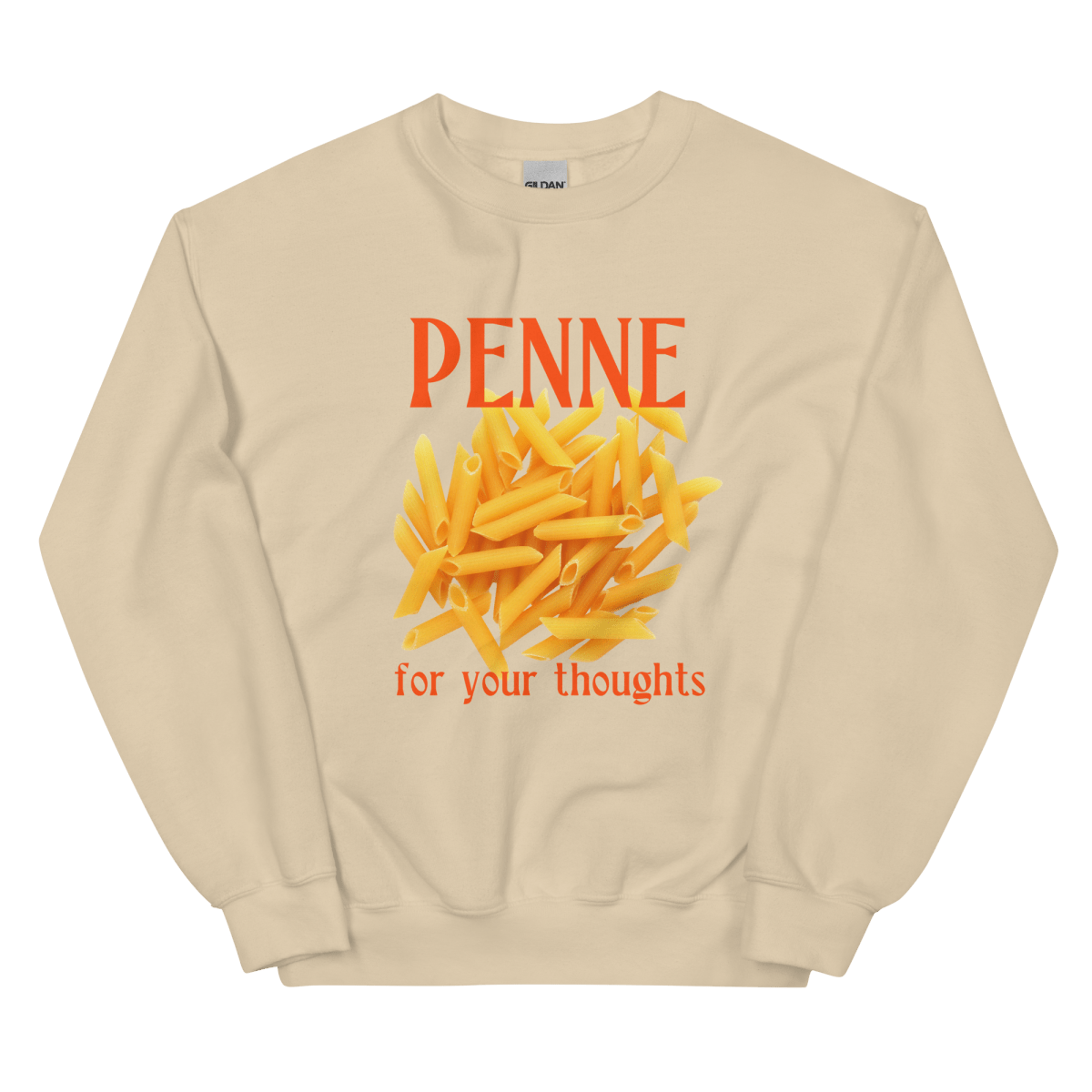 Penne For Your Thoughts Sweatshirt - Polychrome Goods 🍊