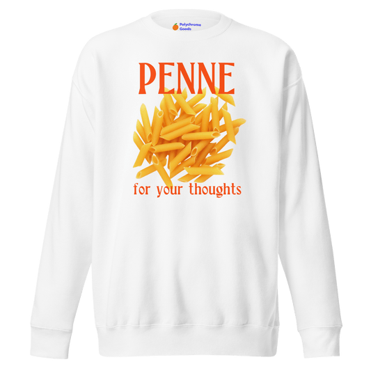 Penne For Your Thoughts Sweatshirt - Polychrome Goods 🍊