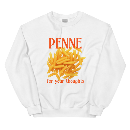 Penne For Your Thoughts Sweatshirt - Polychrome Goods 🍊